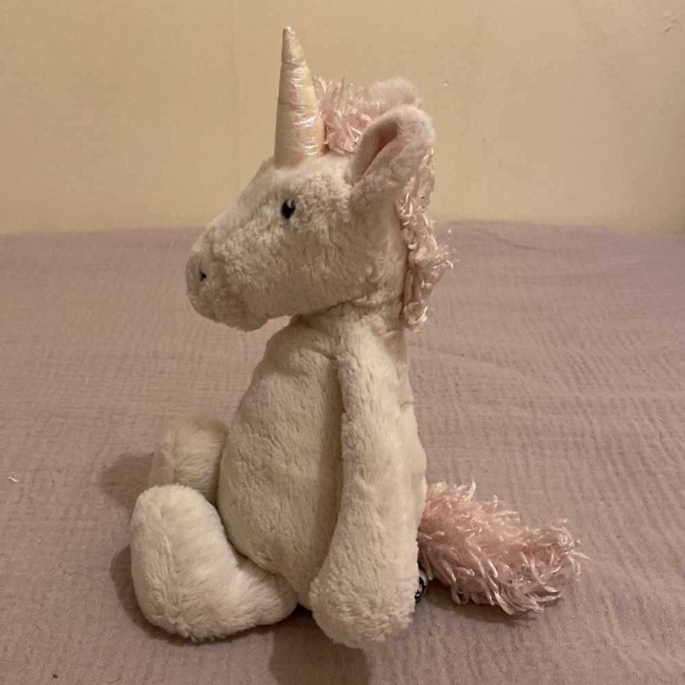 Jellycat White Plush Unicorn Toy - Picture 3 of 7